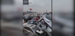 Κίνα / Καραμπόλα με 100 αυτοκίνητα (βίντεο)