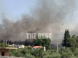 Στις φλόγες έχουν παραδοθεί σπίτια από τις μεγάλες φωτιές στην Πάτρα