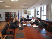 Επίσκεψη του νέου Επιθεωρητή του ΠΣ Δυτικής Ελλάδας στο Γενικό Γραμματέα Μανώλη Αγγελάκα