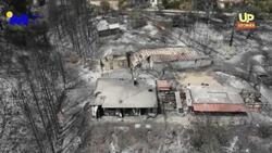 Πτήση με drone πάνω από την καταστροφική πυρκαγιά της Βαρυμπόμπης (Video)