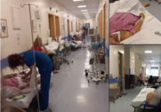 Εικόνες ντροπής σε μεγάλο δημόσιο νοσοκομείο με ασθενείς σε ράντζα στους διαδρόμους