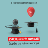 25.000 μαθητές εκτός ΑΕΙ - δωράκι της ΝΔ στα κολέγια