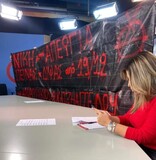 Παρέμβαση στον τηλεοπτικό σταθμό Kontra της Συνέλευσης Αλληλεγγύης στον απεργό πείνας και δίψας (από 19/12) Θ. Χατζηαγγέλου, (Βίντεο)