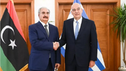Συνάντηση Δένδια με στρατηγό Χάφταρ στη Βεγγάζη