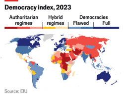Το «Economist Democracy Index» διαπιστώνει αδυναμίες της Ελλάδος στην ελευθερία των ΜΜΕ και στο σεβασμό των ανθρωπίνων δικαιωμάτων