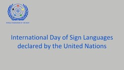 Διεθνής Ημέρα των Νοηματικών Γλωσσών
