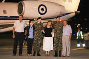 Με το πρωθυπουργικό αεροσκάφος από την Αδριανούπολη έφτασαν στην Ελλάδα οι δύο Έλληνες στρατιωτικοί.