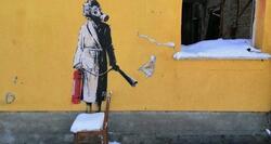 Αντιπολεμικό γκραφίτι του Μπάνκσι κλάπηκε από τοίχο στο Κίεβο